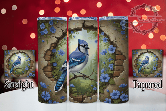 3D Blue Jay Winter Tumbler: A Stunning Design Download