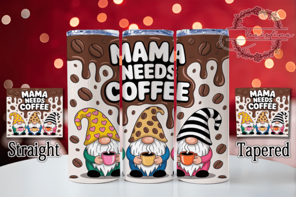 3D Coffee Lover Gnomes Tumbler: A Digital Design Delight