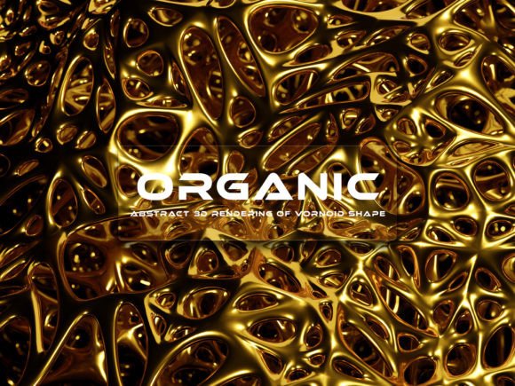 3D Organic Gold Background: Elevate Your Visual Projects