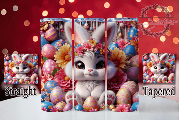 3D Puffy Easter Tumbler: A Vibrant Digital Design for Your Projects