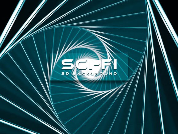 Elevate Your Design with a 3D Sci-Fi Background