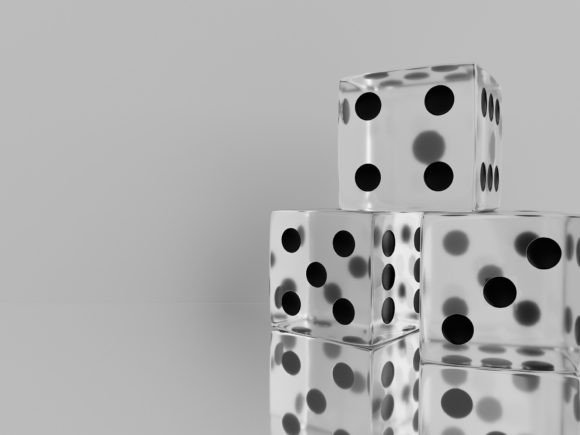 Elevate Your Designs with Dynamic 3D Dice Visuals