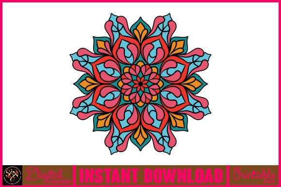 Mandala 3D Layered SVG Cut File-114: Vibrant Design for Your Projects