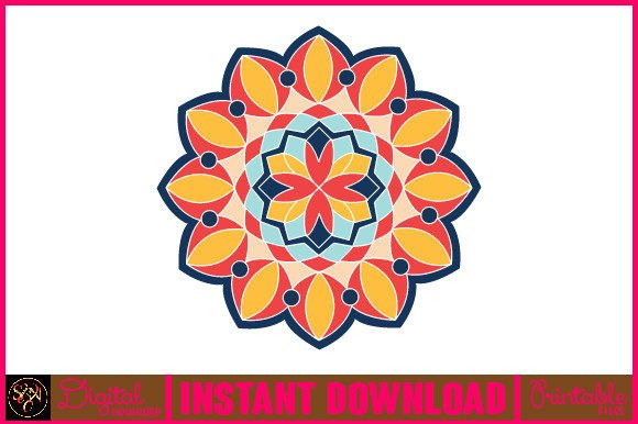 Mandala 3D Layered SVG Cut File-29: Vibrant Tribal Design
