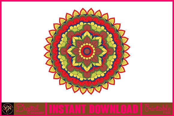 Mandala 3D Layered SVG Cut File-77: A Vibrant Design Asset