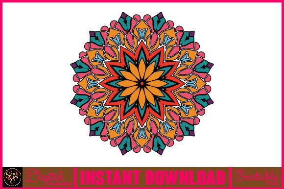 Mandala 3D Layered SVG Cut File-93: Vibrant Design for Every Project